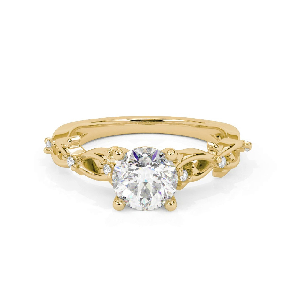 360 degree view of Elena Thorny Vine Engagement Ring