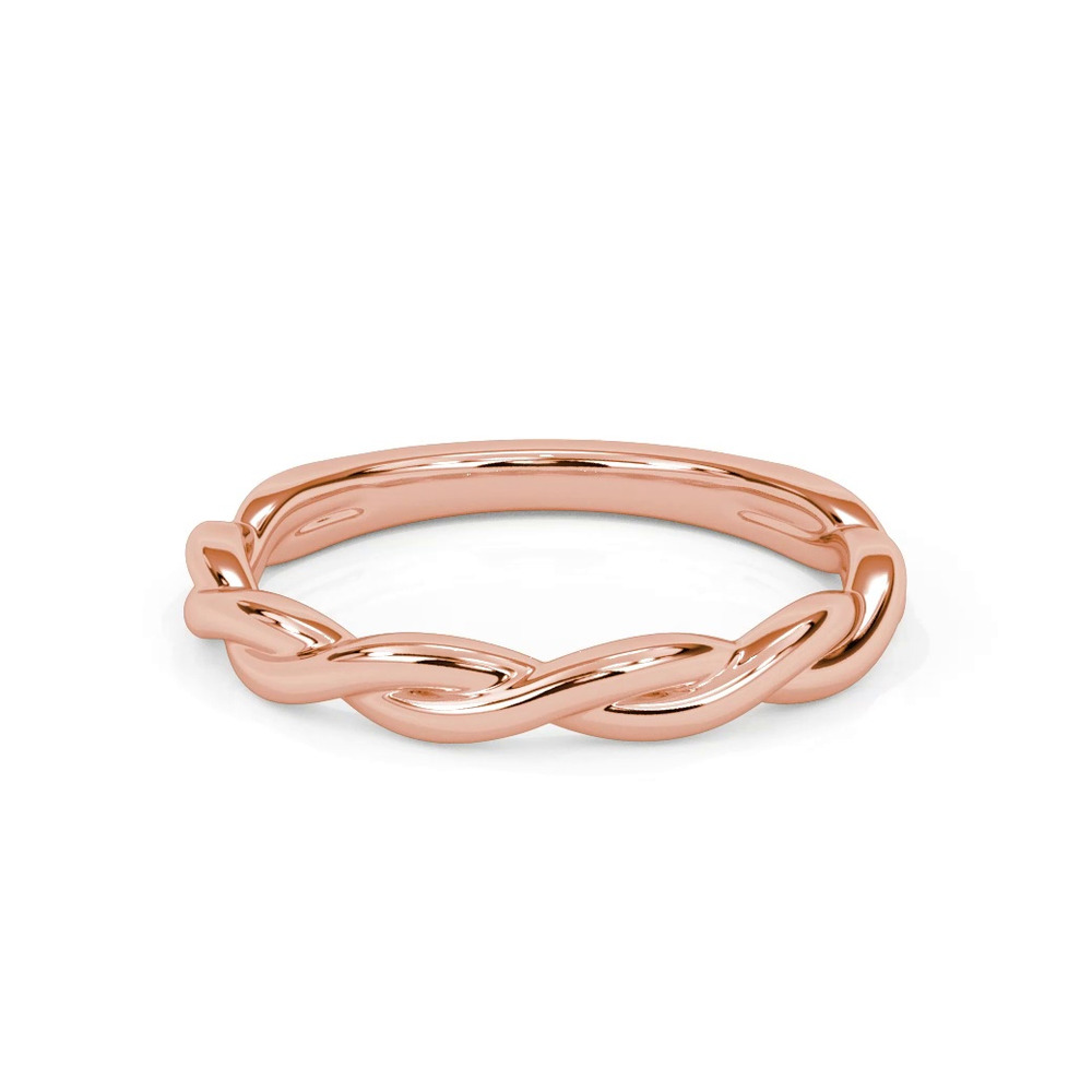 360 degree view of Whitely Twist Wedding Band