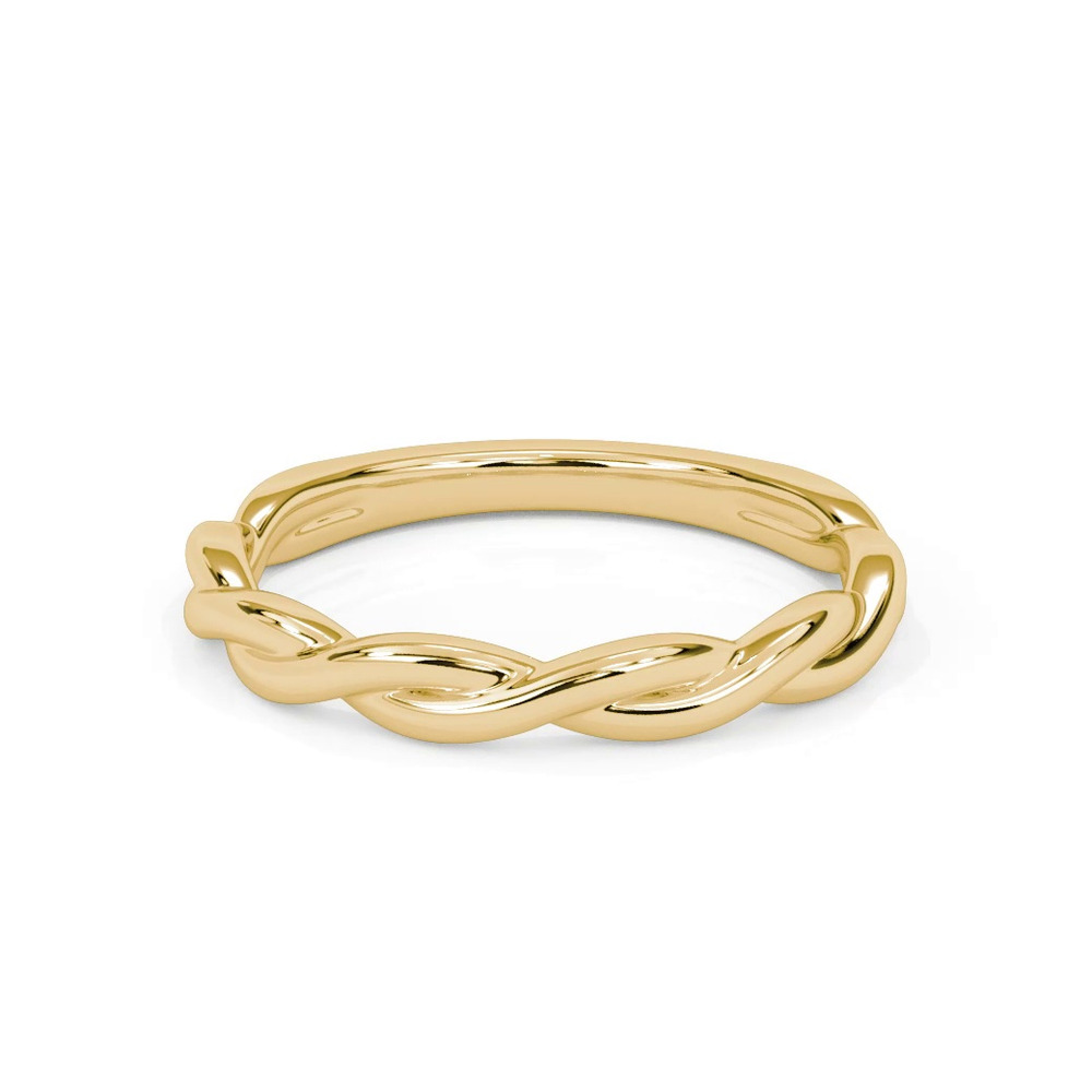 360 degree view of Whitely Twist Wedding Band