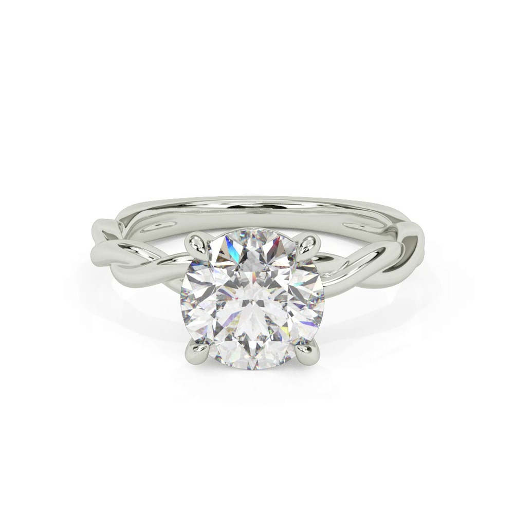 360 degree view of Whitely Twist Solitaire Engagement Ring