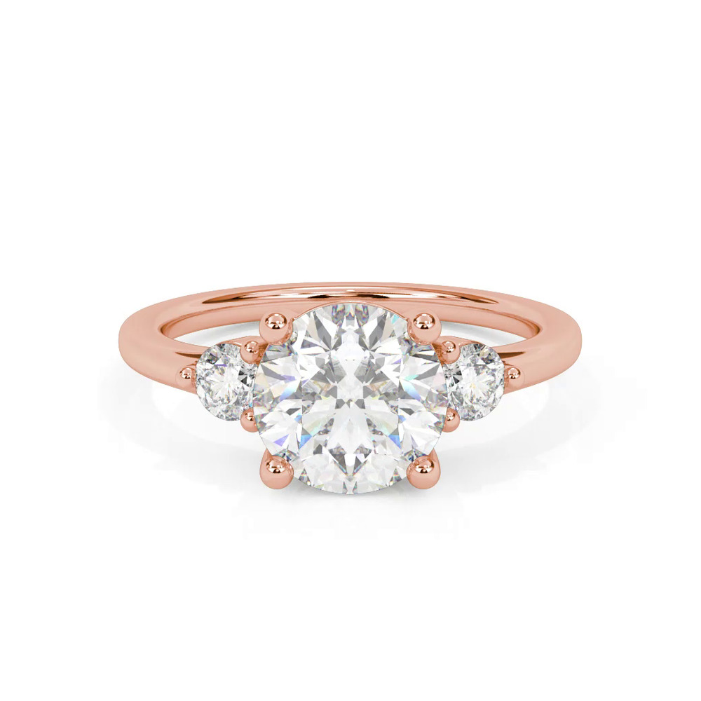 360 degree view of Brigitte Three-Stone Lab Diamond Engagement Ring (0.25 ct. tw.)