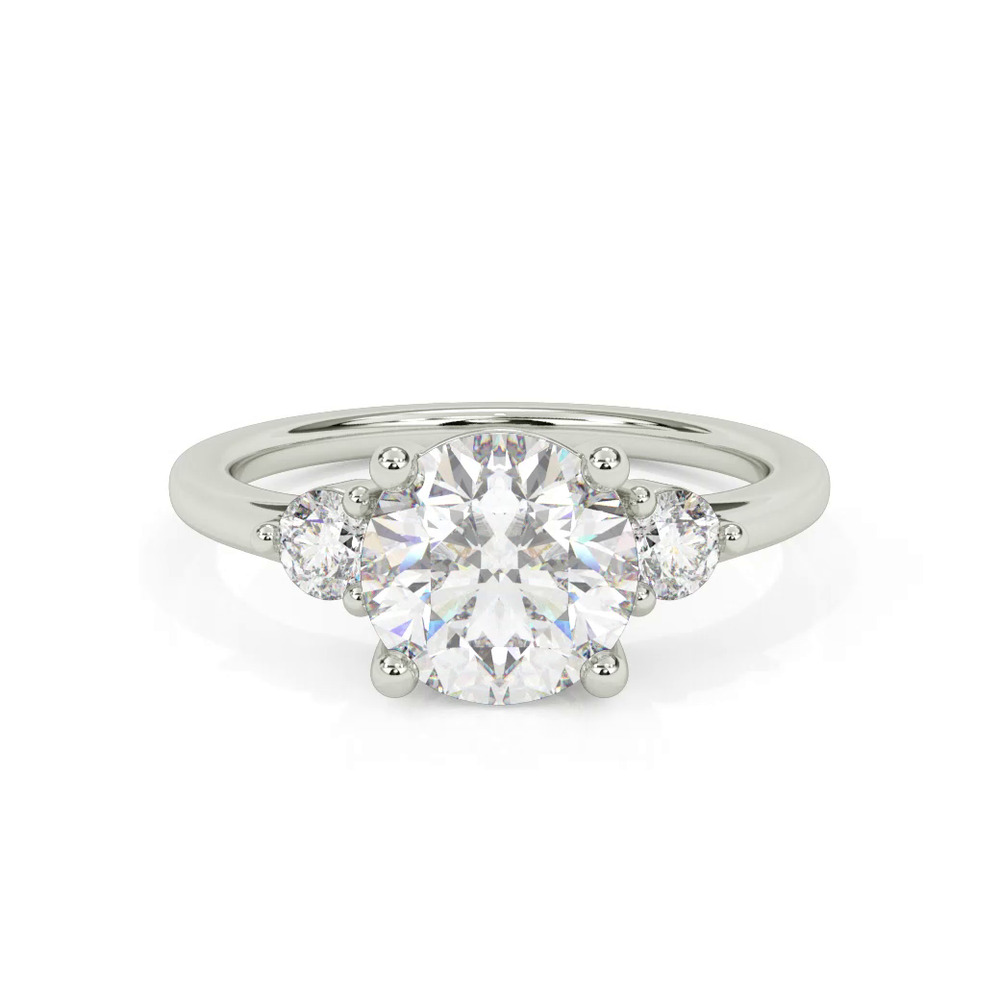 360 degree view of Brigitte Three-Stone Lab Diamond Engagement Ring (0.25 ct. tw.)