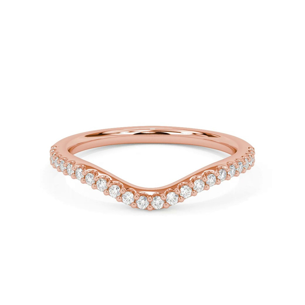 360 degree view of Jillian Diamond Wedding Band