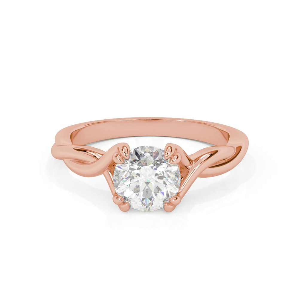 360 degree view of Jolie Ribbon Twist Solitaire Engagement Ring