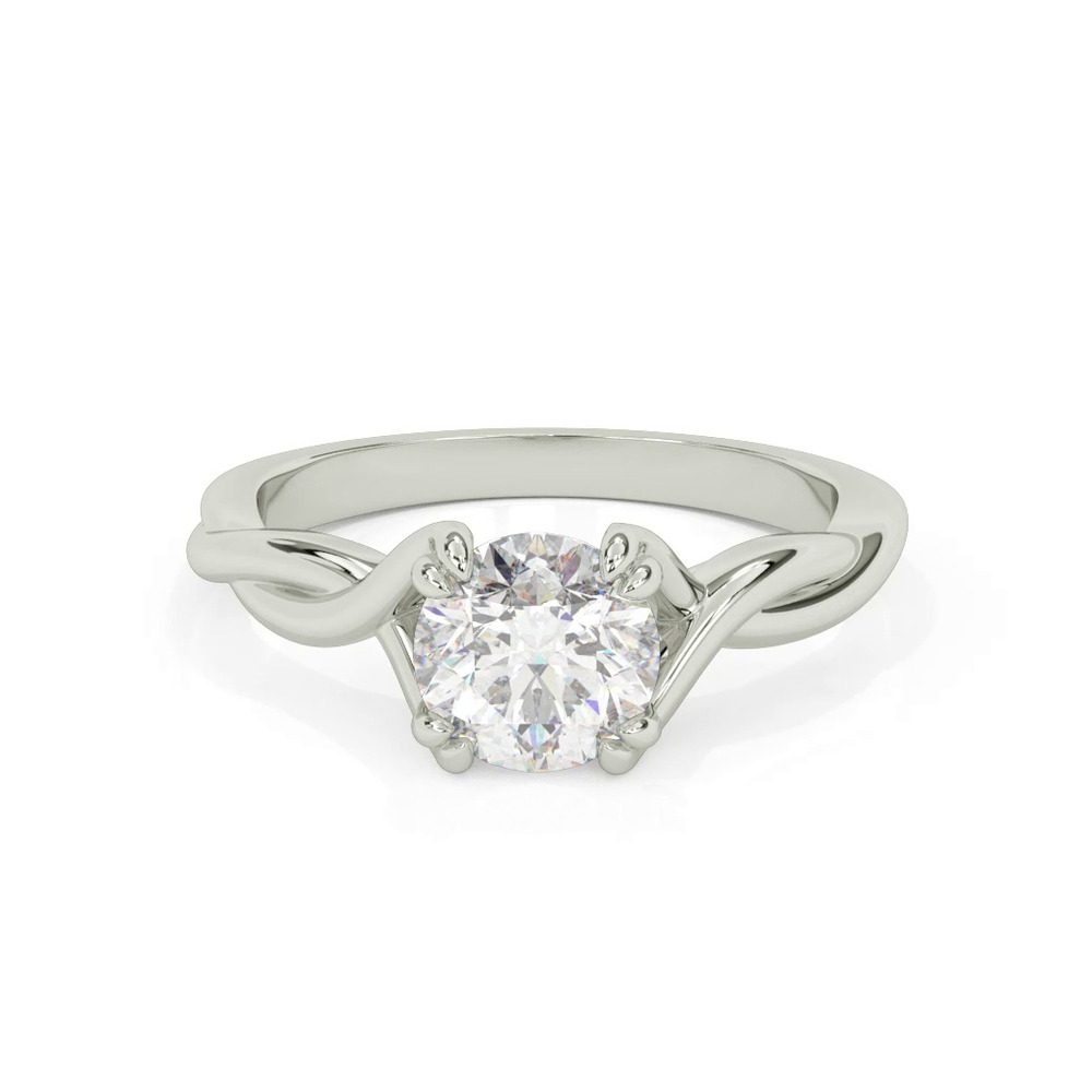360 degree view of Jolie Ribbon Twist Solitaire Engagement Ring