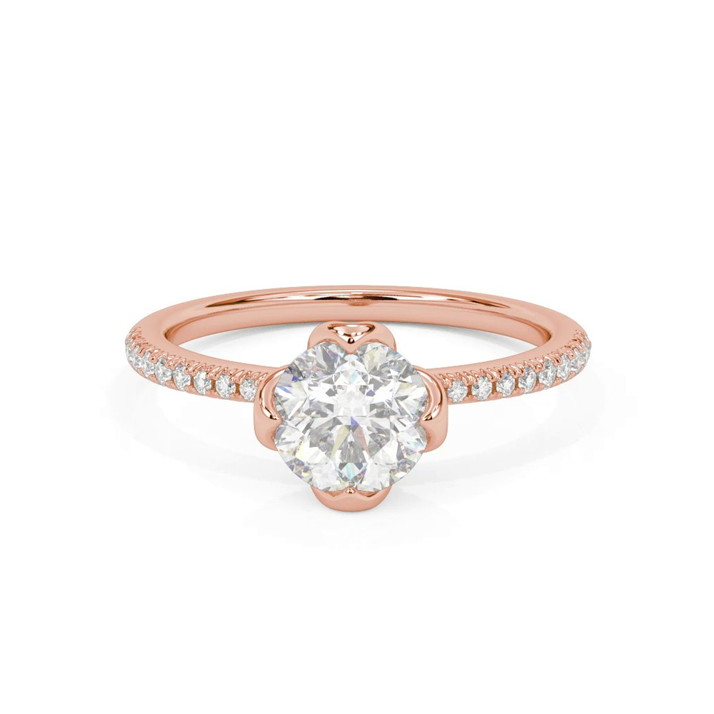 360 degree view of Imani Pave Engagement Ring