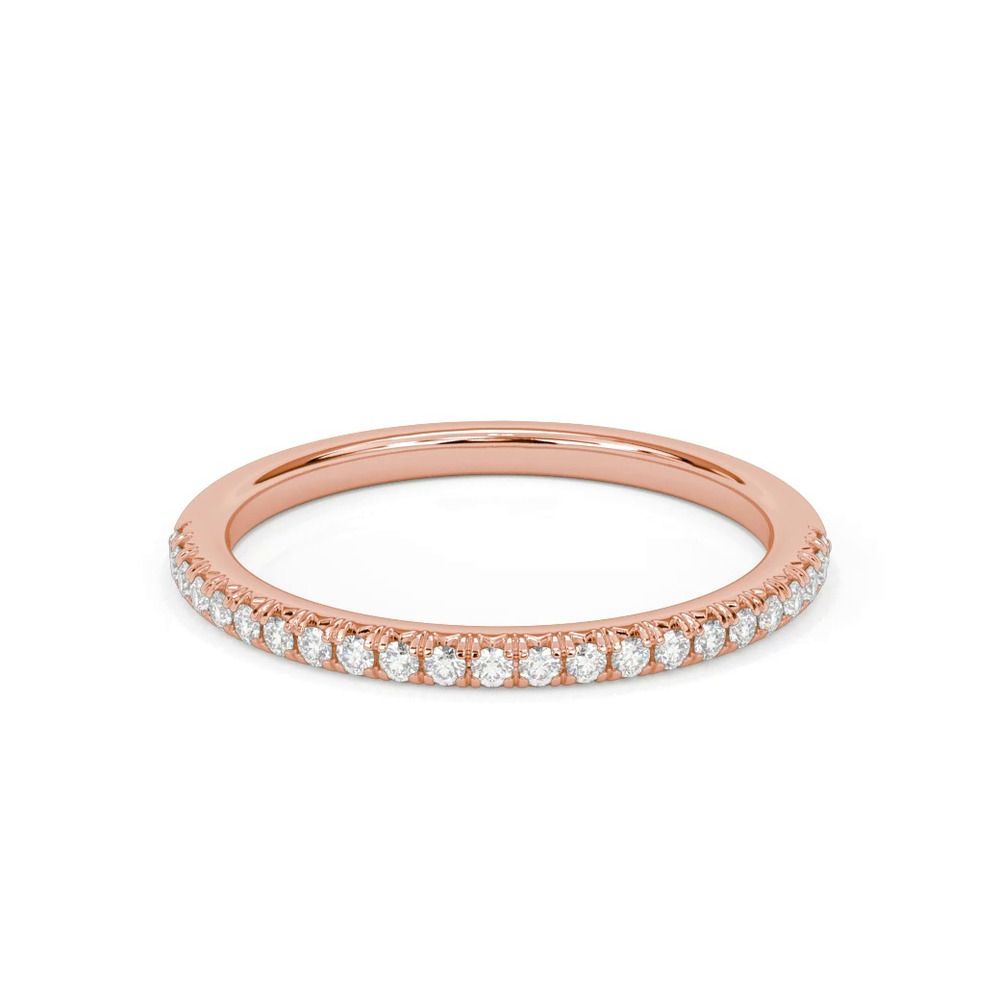 360 degree view of Imani Pave Diamond Band