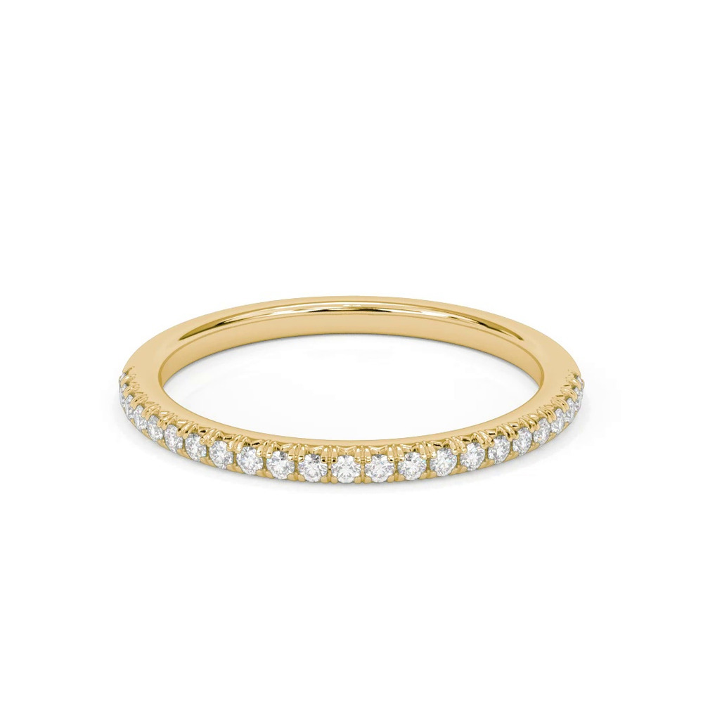 360 degree view of Imani Pave Diamond Band