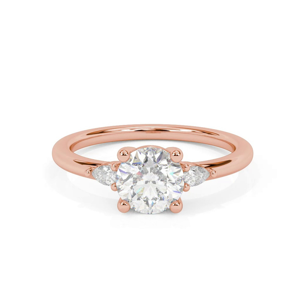 360 degree view of Julie Pear Shaped Lab Diamond Engagement Ring