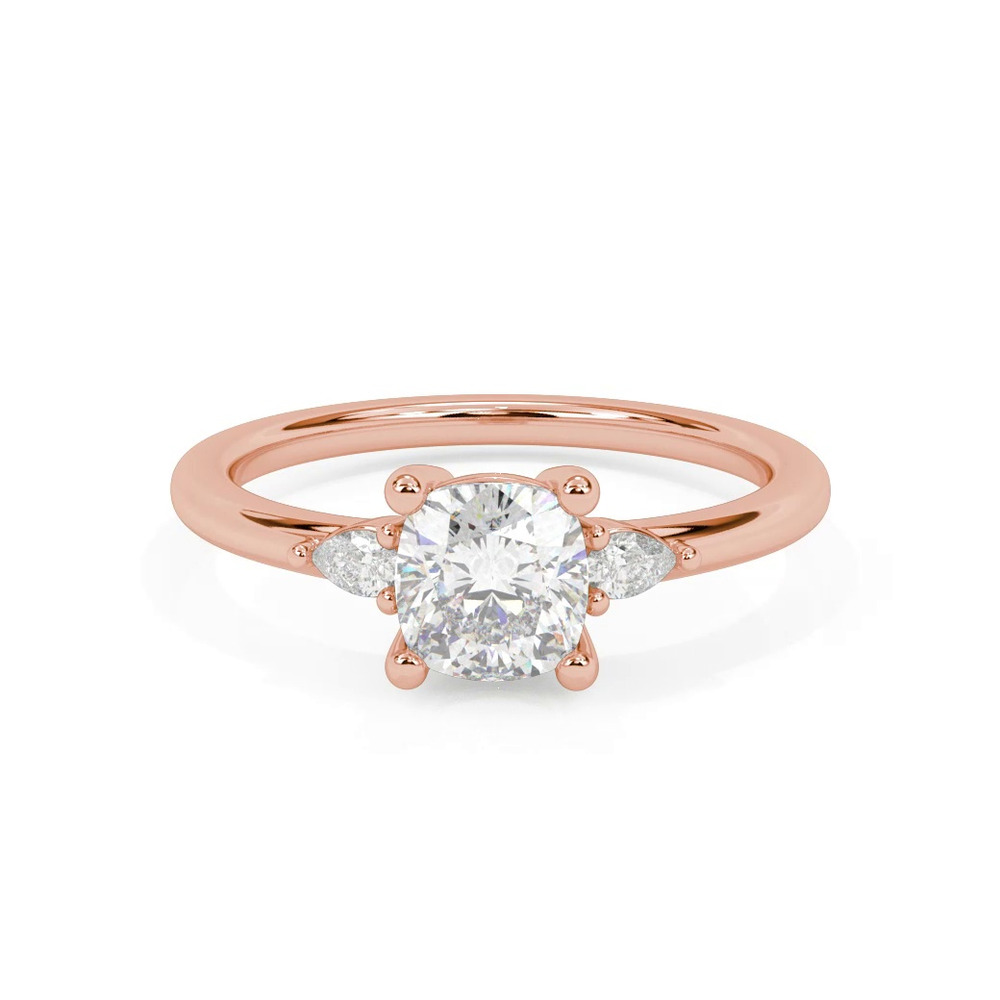 360 degree view of Julie Pear Shaped Lab Diamond Engagement Ring