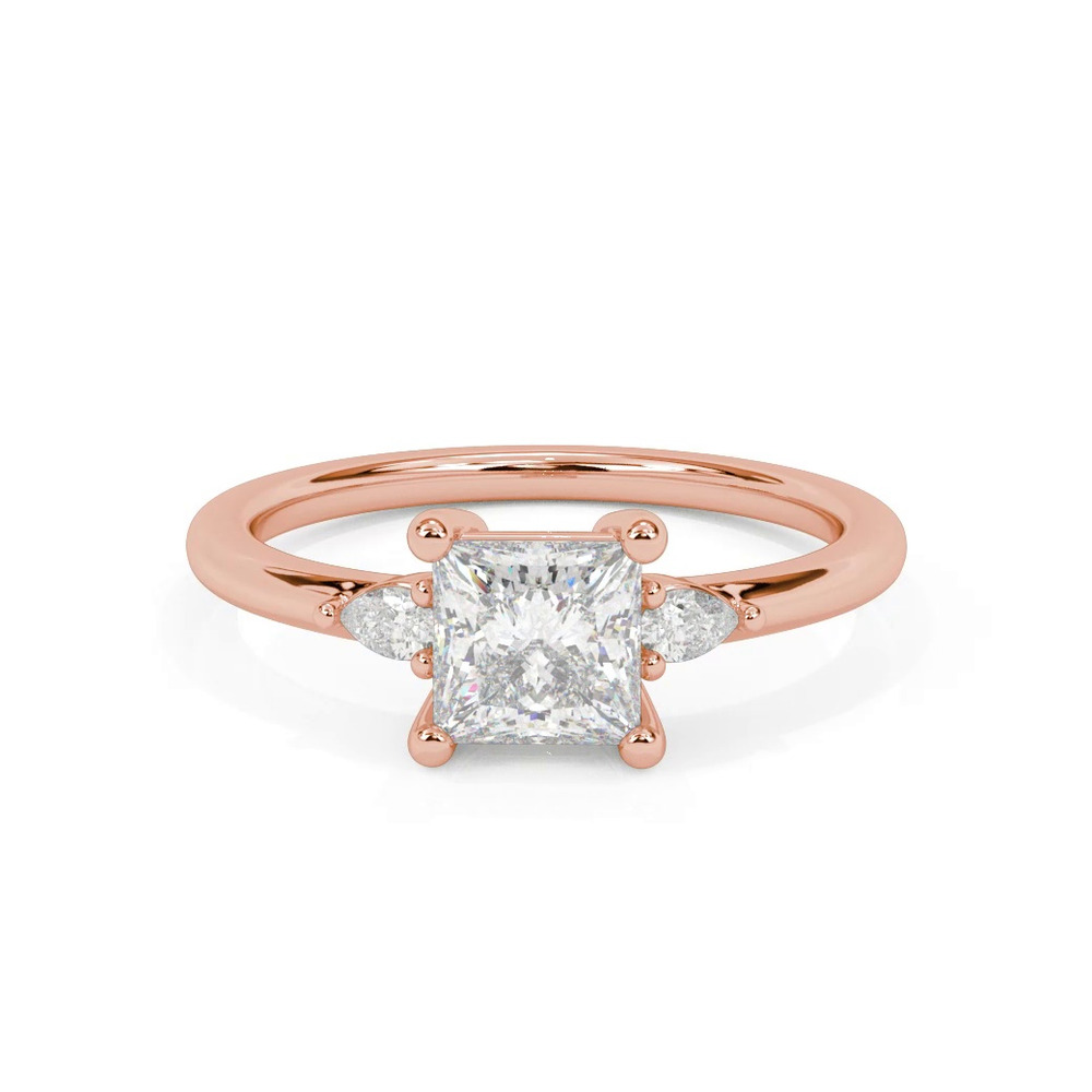 360 degree view of Julie Pear Shaped Lab Diamond Engagement Ring