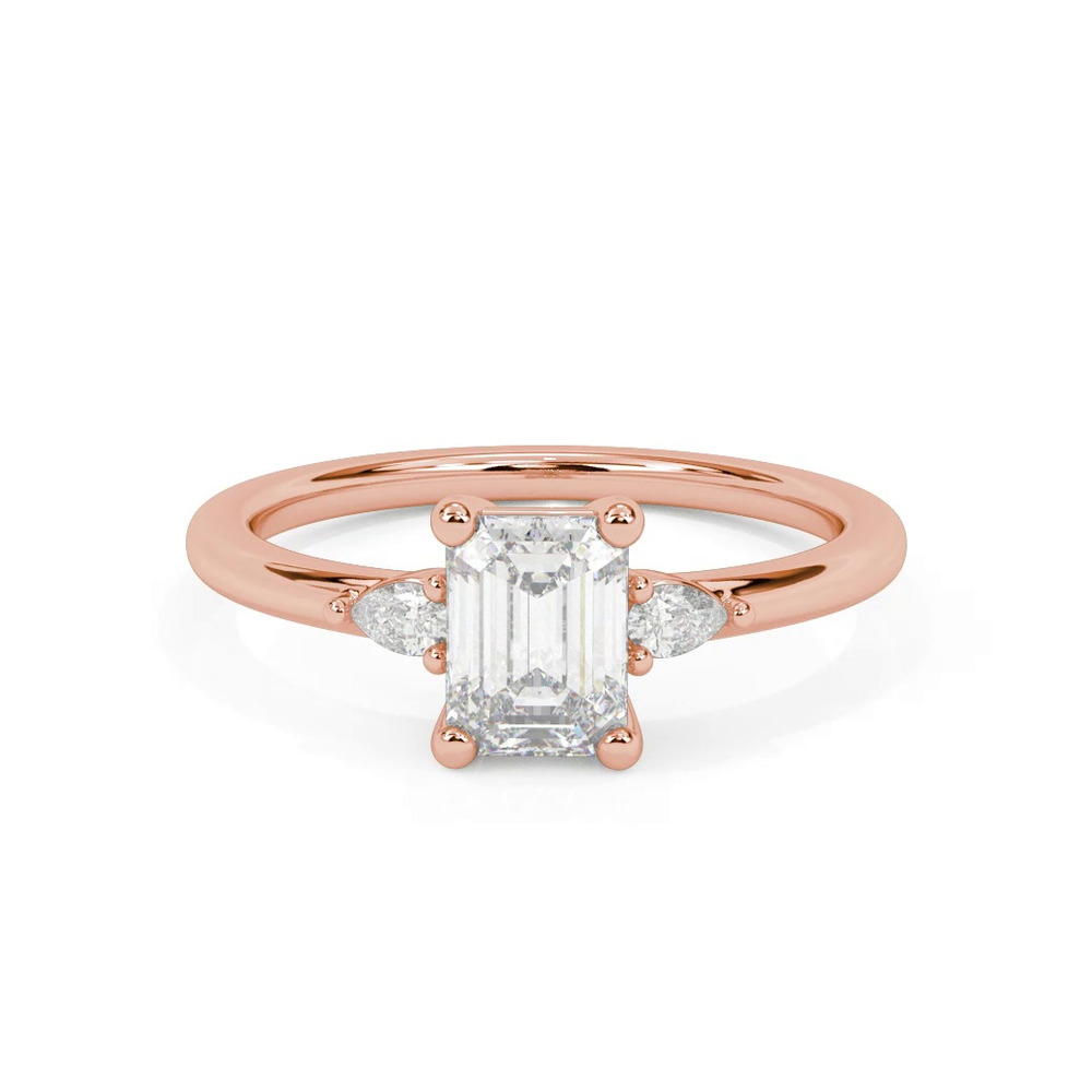 360 degree view of Julie Pear Shaped Lab Diamond Engagement Ring
