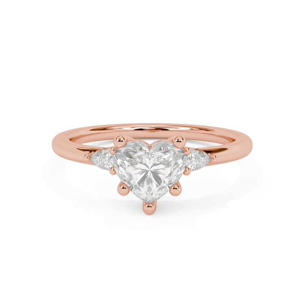 360 degree view of Julie Pear Shaped Lab Diamond Engagement Ring