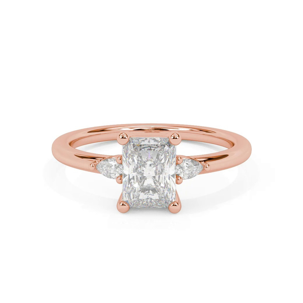360 degree view of Julie Pear Shaped Lab Diamond Engagement Ring