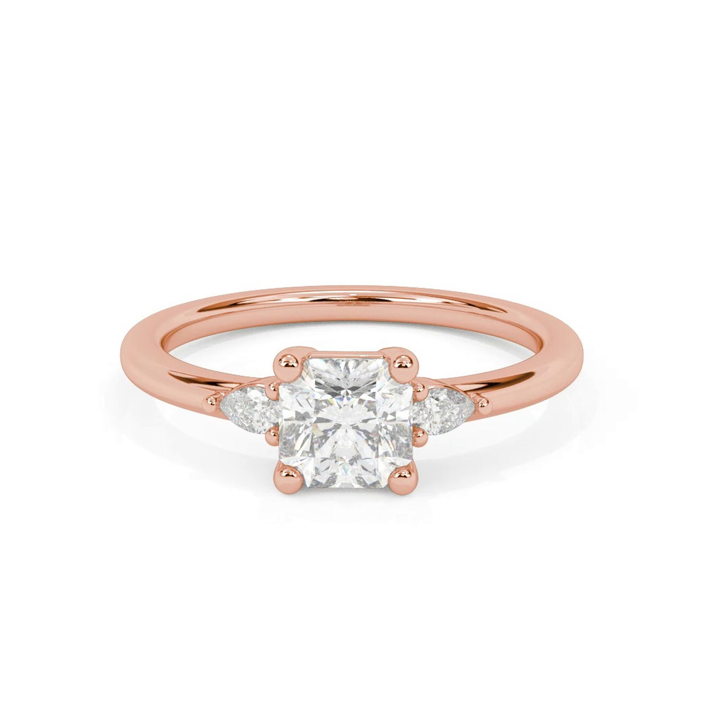 360 degree view of Julie Pear Shaped Lab Diamond Engagement Ring