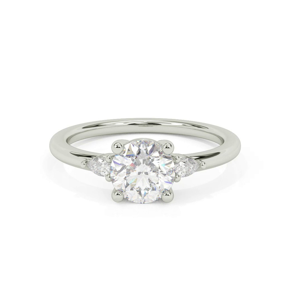 360 degree view of Julie Pear Shaped Lab Diamond Engagement Ring