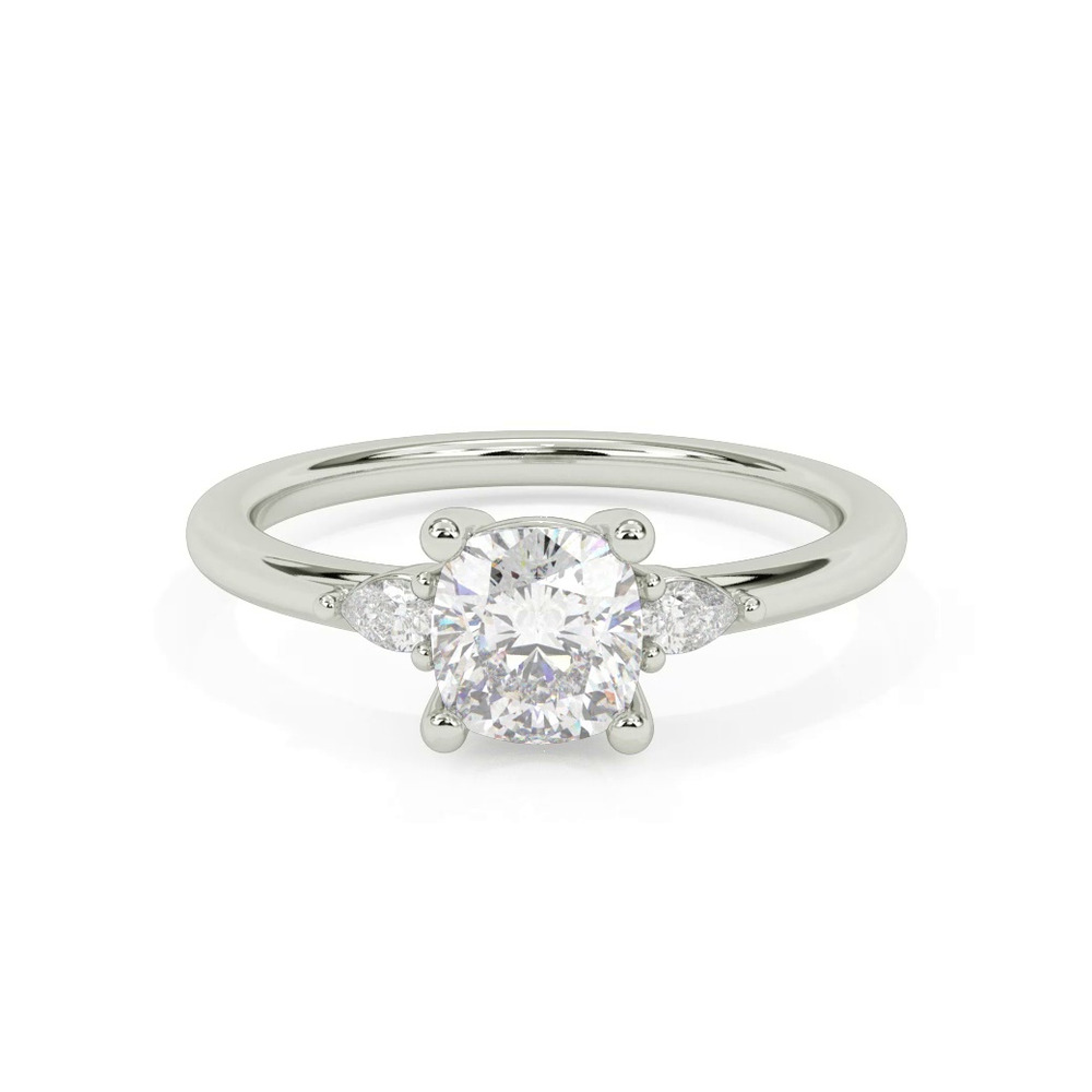 360 degree view of Julie Pear Shaped Lab Diamond Engagement Ring