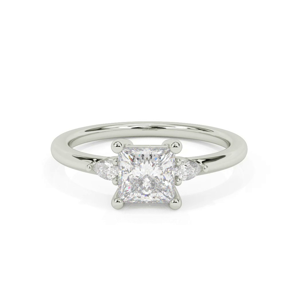 360 degree view of Julie Pear Shaped Lab Diamond Engagement Ring