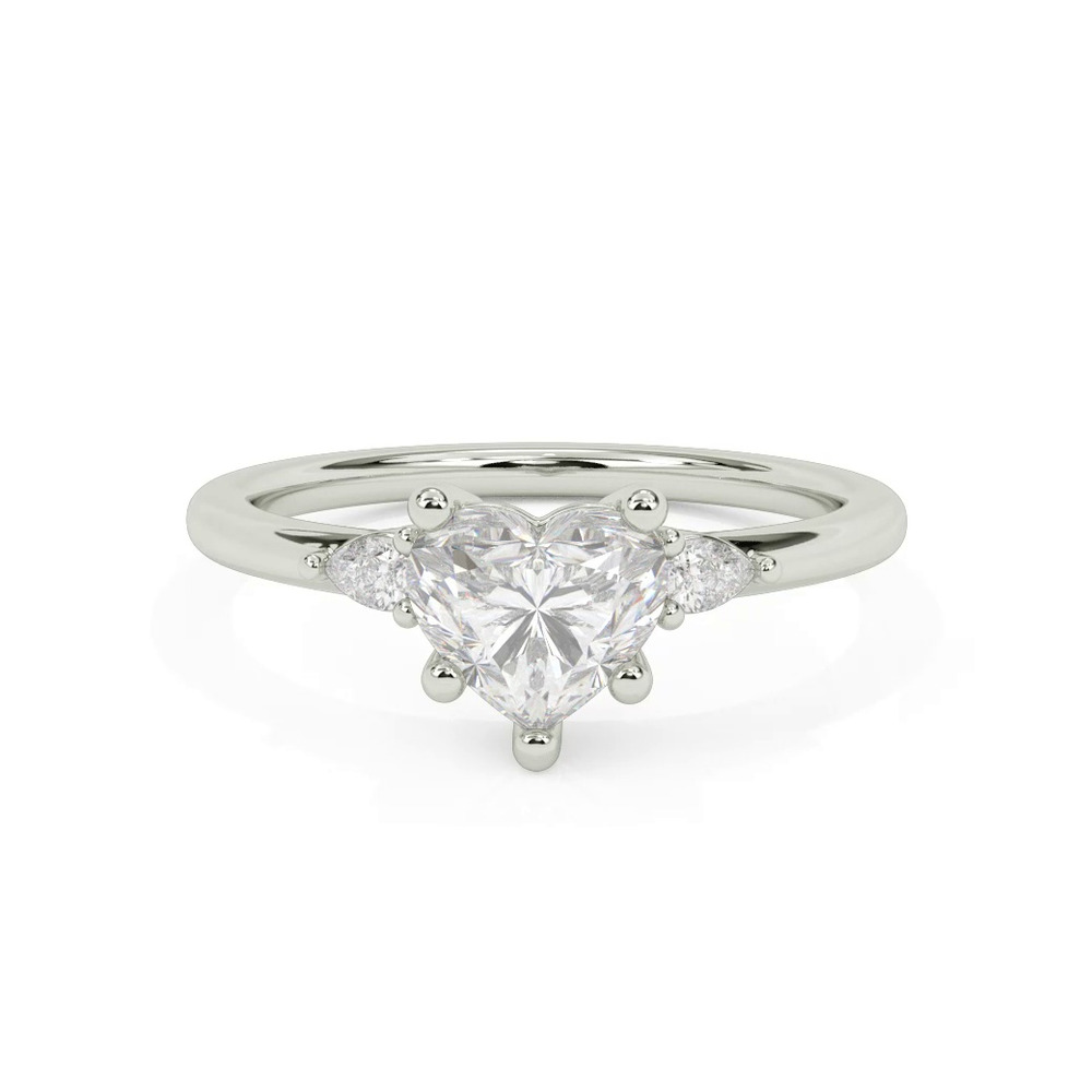 360 degree view of Julie Pear Shaped Lab Diamond Engagement Ring