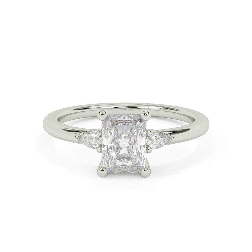 360 degree view of Julie Pear Shaped Lab Diamond Engagement Ring
