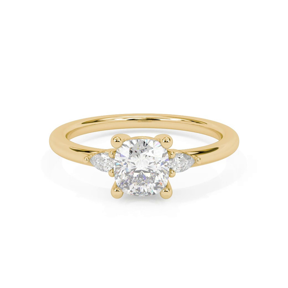 360 degree view of Julie Pear Shaped Lab Diamond Engagement Ring