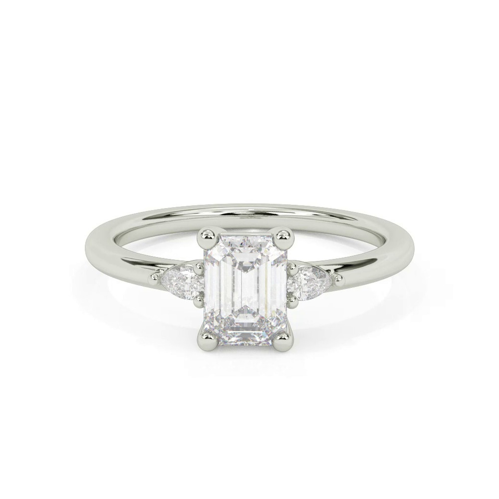 360 degree view of Julie Pear Shaped Lab Diamond Engagement Ring