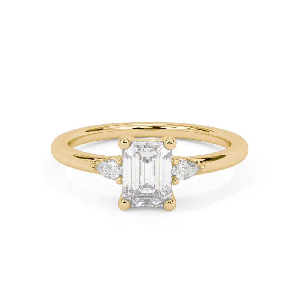 360 degree view of Julie Pear Shaped Lab Diamond Engagement Ring
