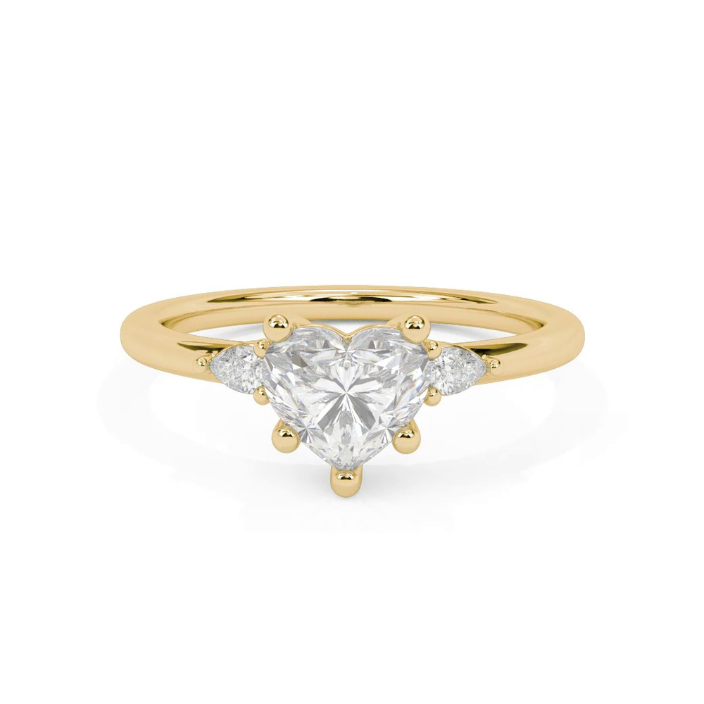 360 degree view of Julie Pear Shaped Lab Diamond Engagement Ring