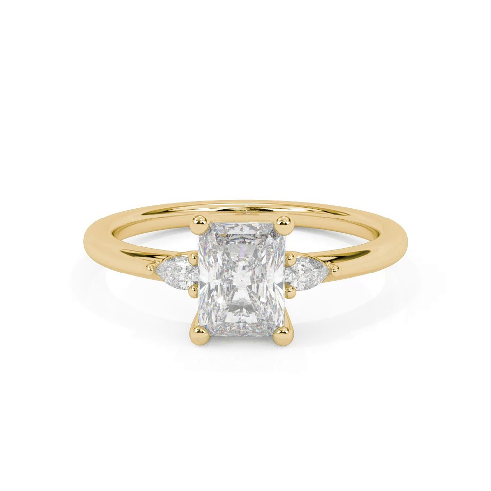 360 degree view of Julie Pear Shaped Lab Diamond Engagement Ring