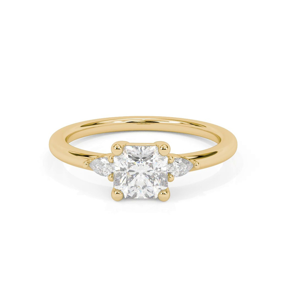360 degree view of Julie Pear Shaped Lab Diamond Engagement Ring