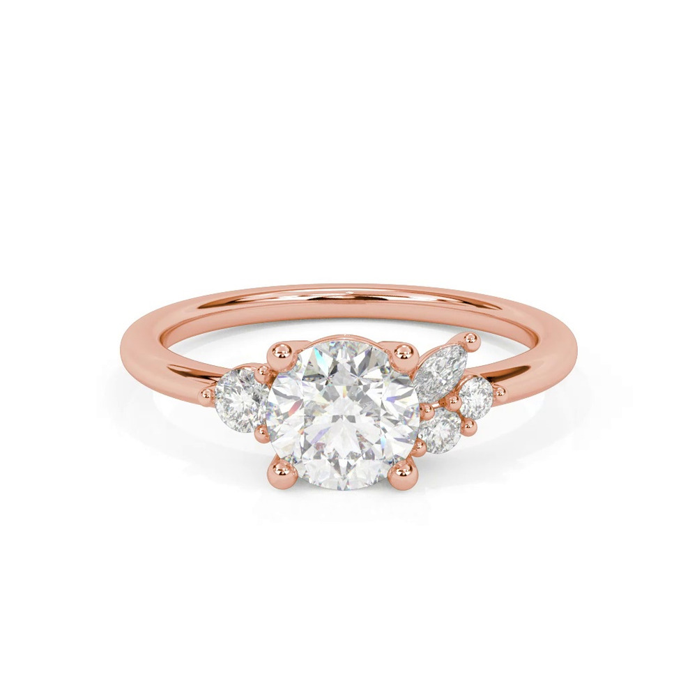 360 degree view of Frida Diamond Accent Engagement Ring