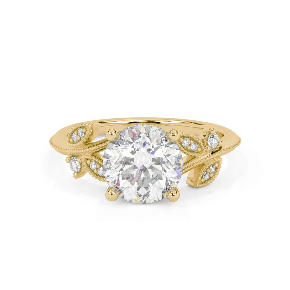 360 degree view of Florant Primrose Hidden Halo Lab Engagement Ring