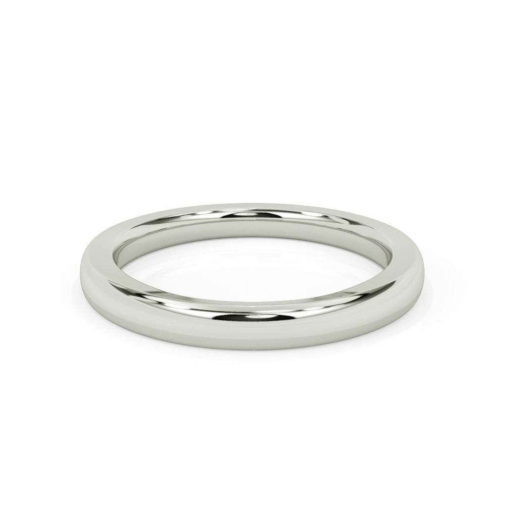 360 degree view of Darien Polished Wedding Band