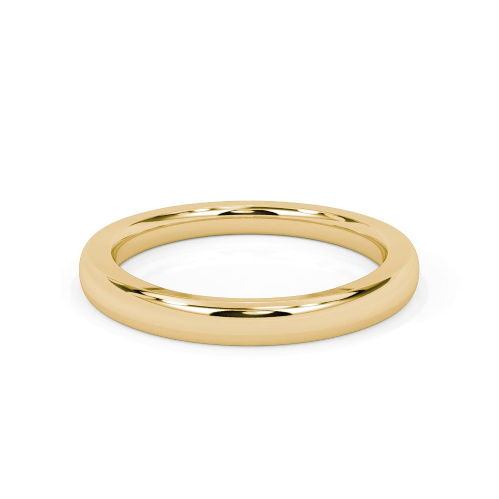 360 degree view of Darien Polished Wedding Band