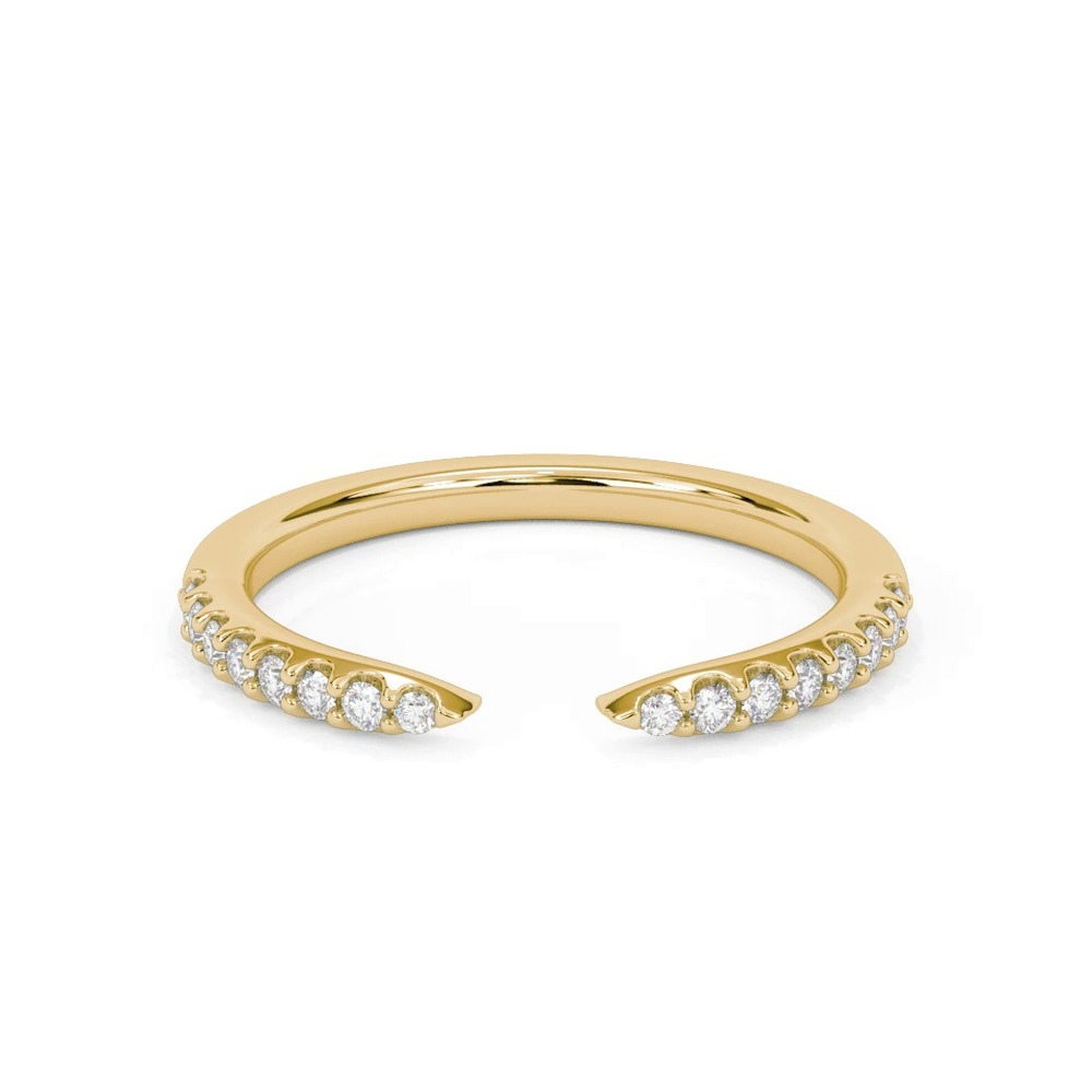 360 degree view of Open-End Diamond Band