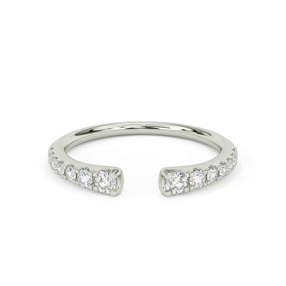 360 degree view of Zahara Graduated Diamond Open Band