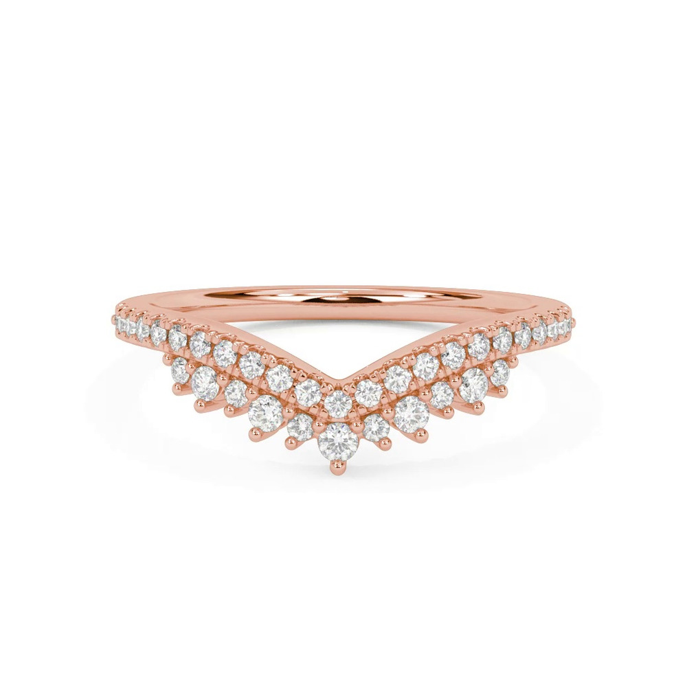 360 degree view of Tiara Diamond Curved Band