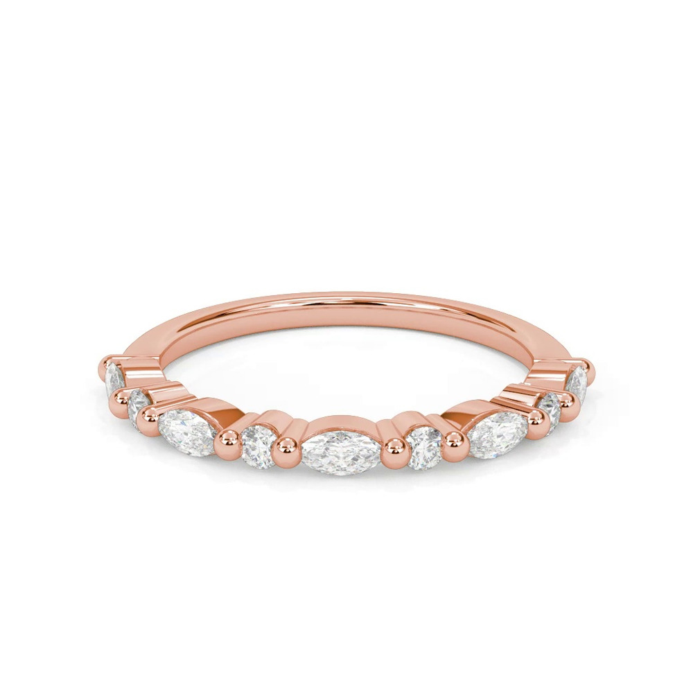 360 degree view of Round and Marquise Diamond Band (1/2 ct. tw.)