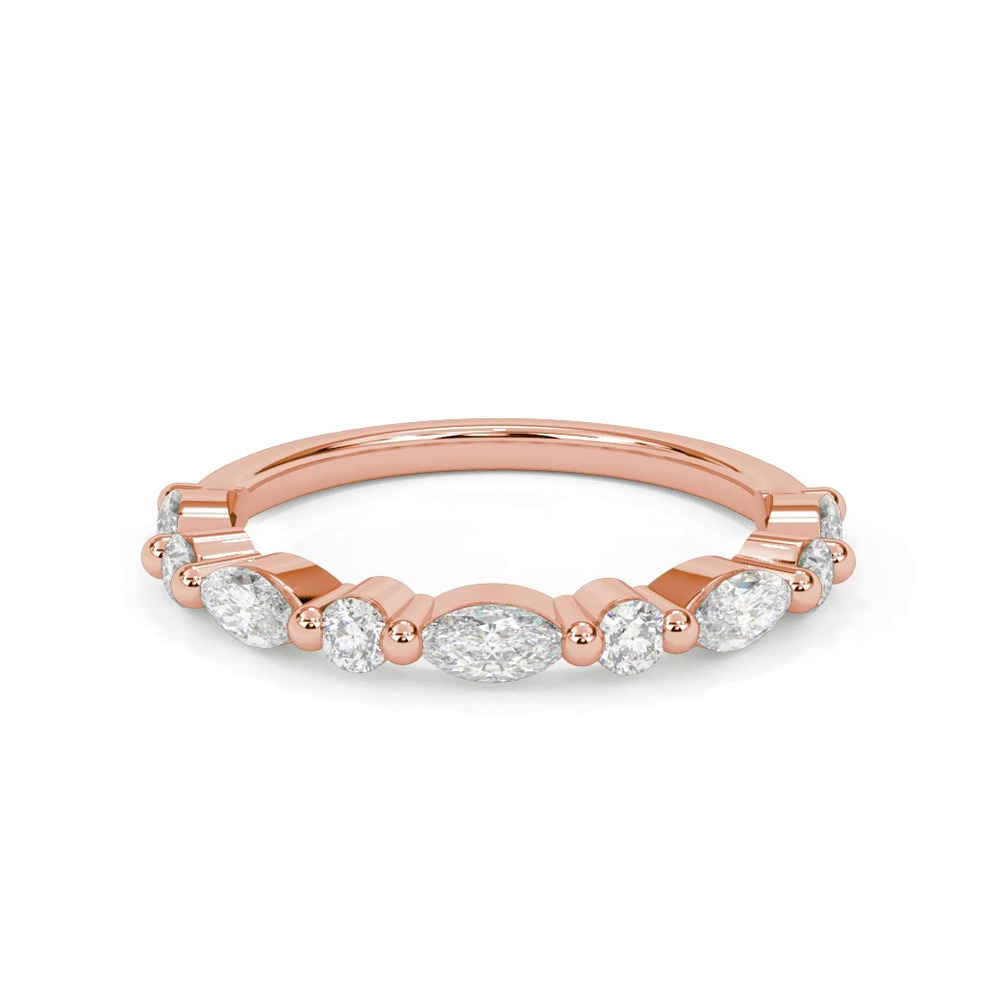 360 degree view of Deluxe Round and Marquise Diamond Band (3/4 ct. tw.)