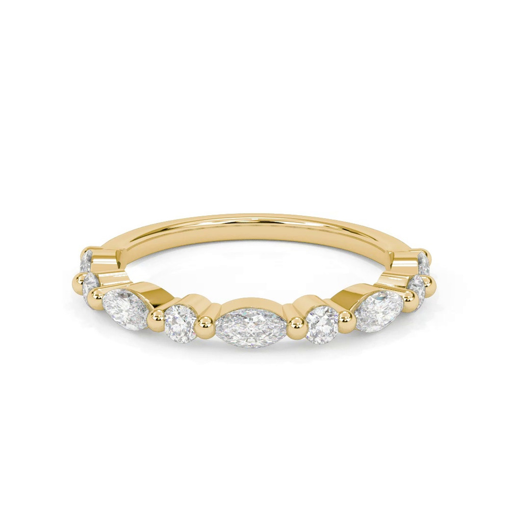 360 degree view of Deluxe Round and Marquise Diamond Band (3/4 ct. tw.)