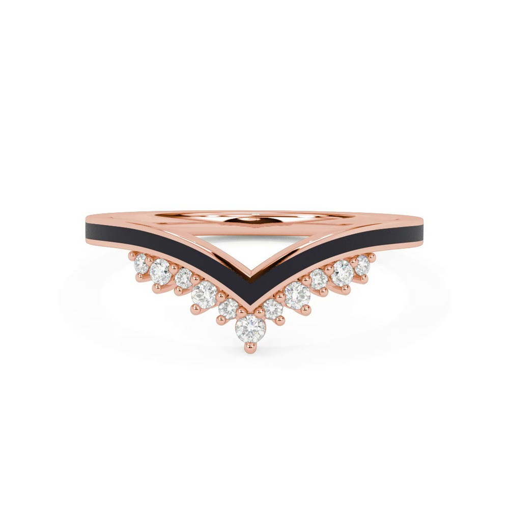 360 degree view of Diamond And Ceramic Tiara Band