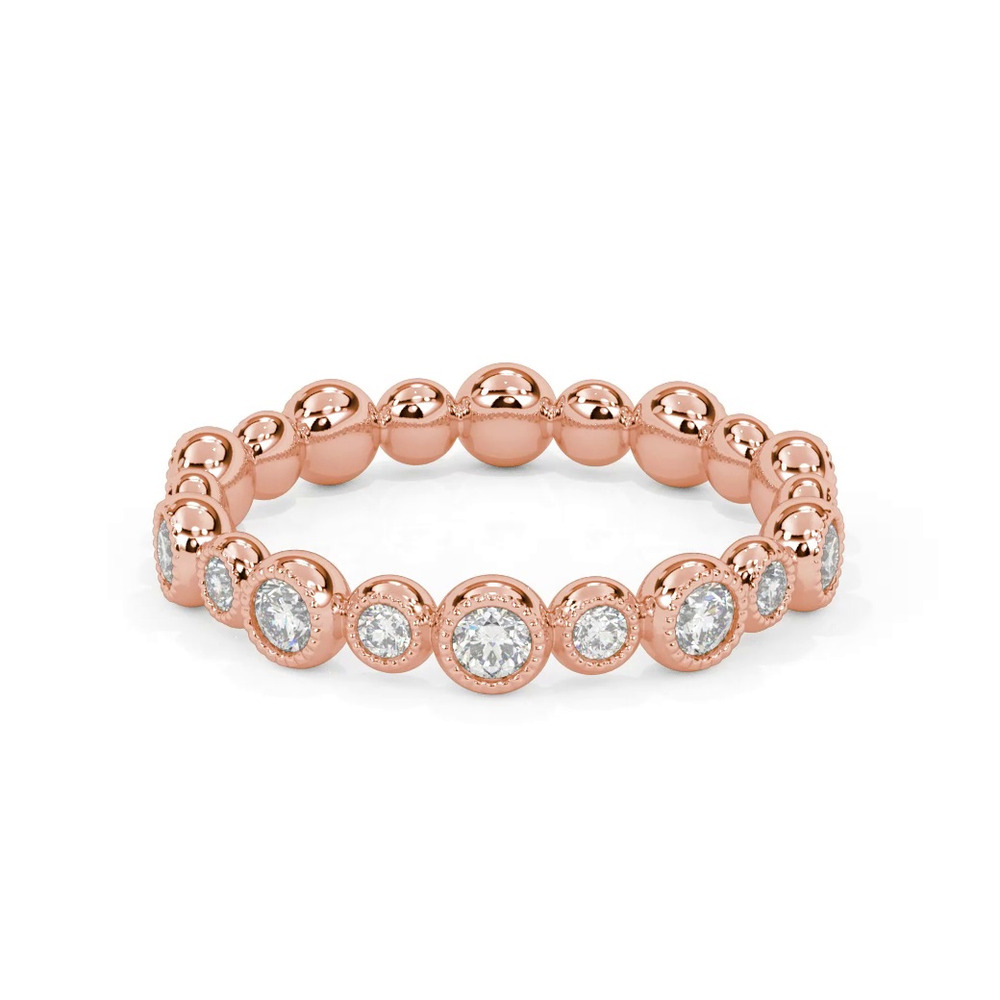 360 degree view of Diamond Bubble Eternity Band