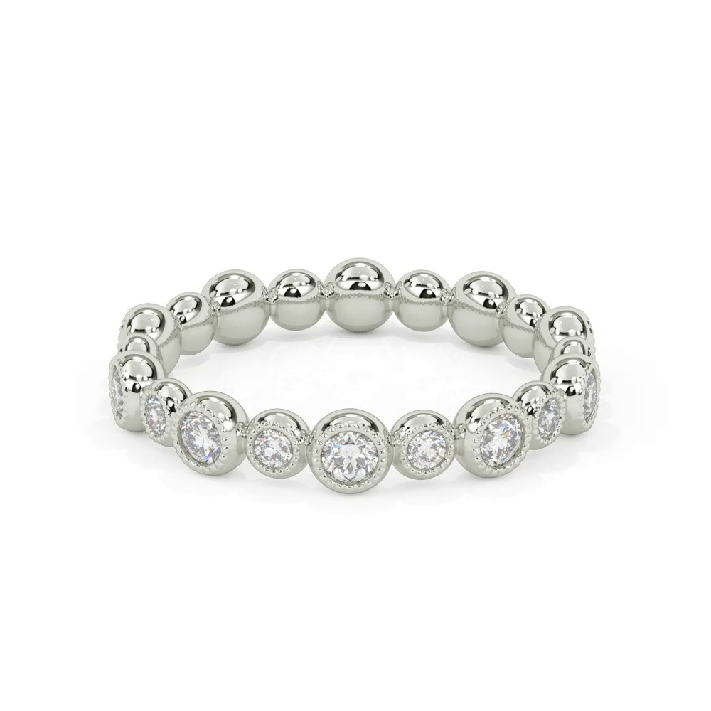 360 degree view of Diamond Bubble Eternity Band