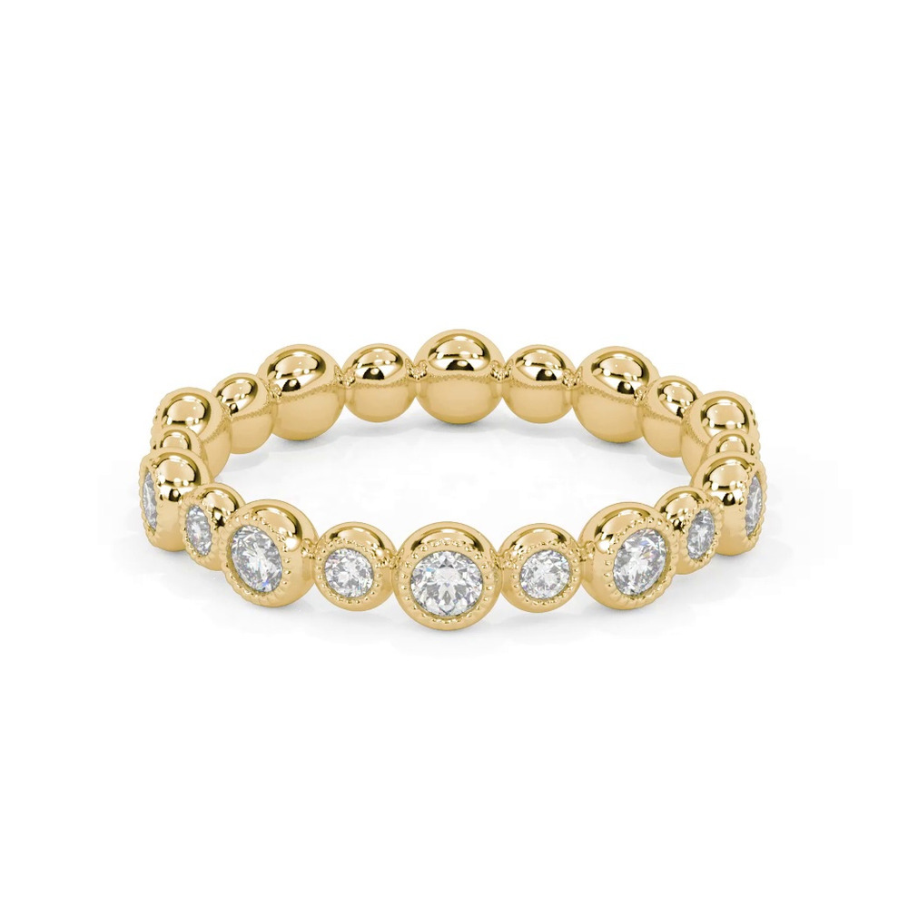 360 degree view of Diamond Bubble Eternity Band