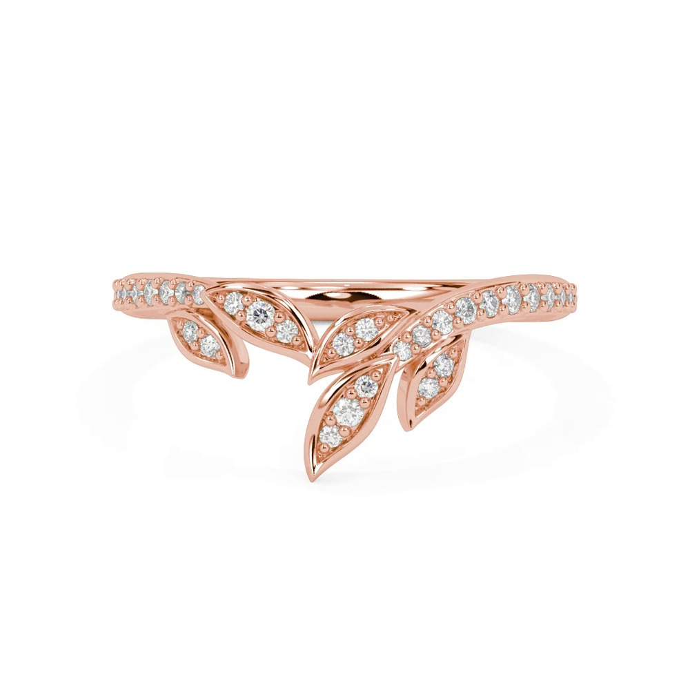 360 degree view of Periwinkle Pave Diamond Band