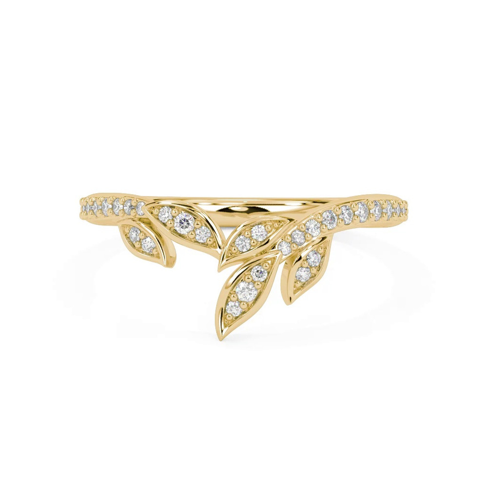 360 degree view of Periwinkle Pave Diamond Band