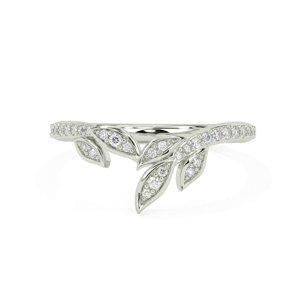 360 degree view of Periwinkle Pave Diamond Band