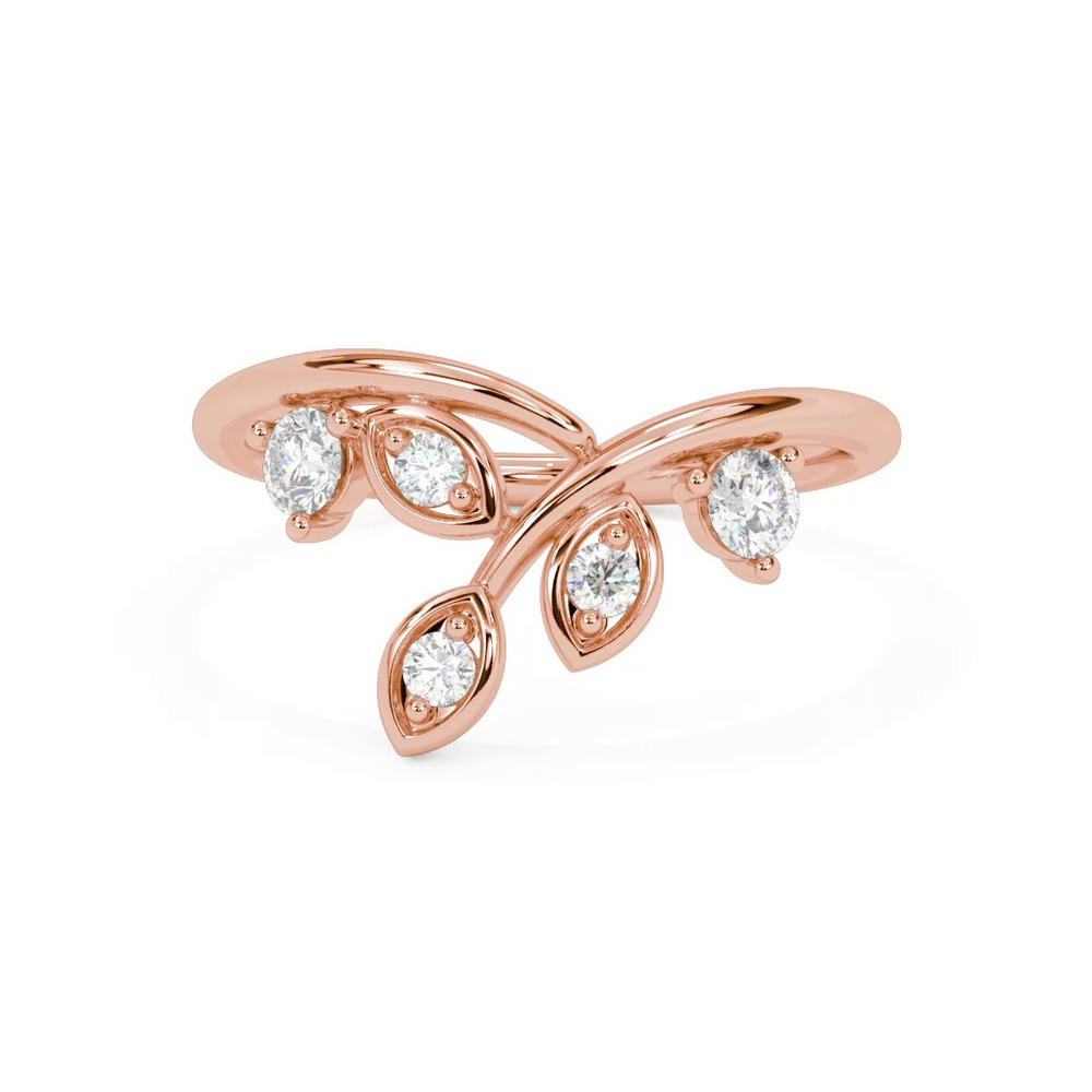 360 degree view of Floral Petal Curved Band