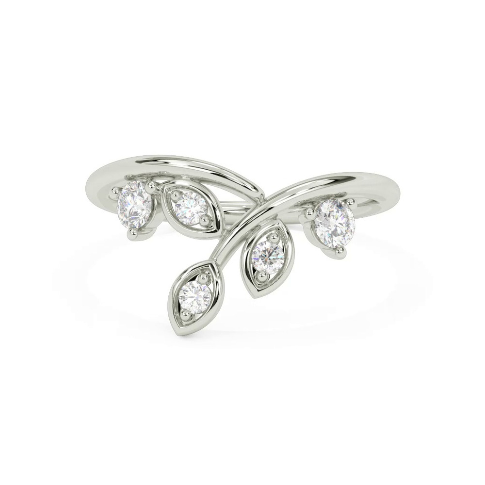 360 degree view of Floral Petal Curved Band