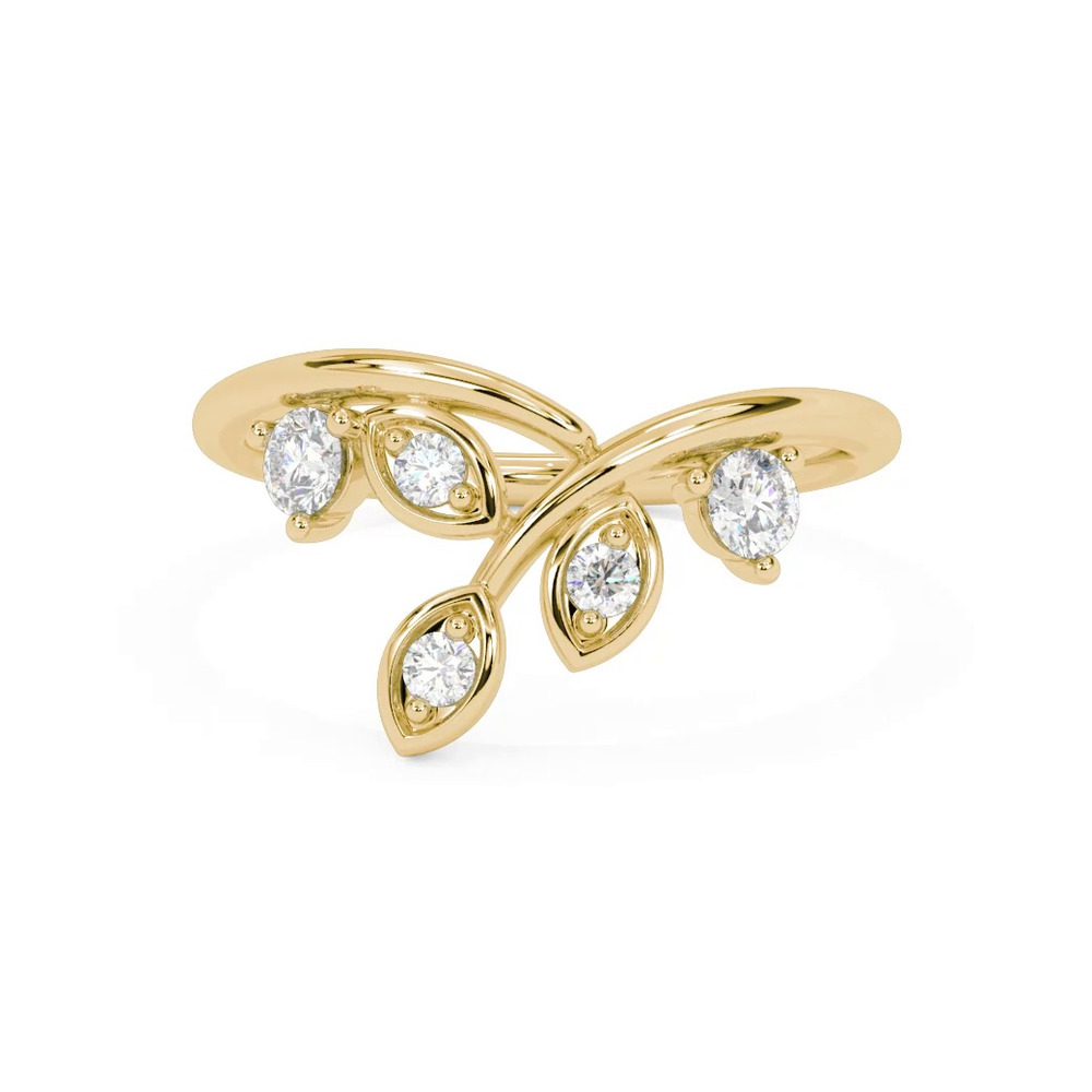 360 degree view of Floral Petal Curved Band